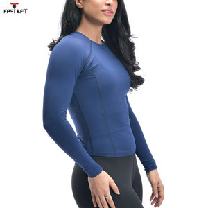 Wholesale Price Breathable Gym Wear Fitness Compression Sport Shirt <b>For</b> <b>Women</b> Long Sleeve <b>Rash</b> <b>Guard</b> Compression Shirt - Product Image 3