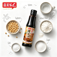 Salsa de Soja Naturalmente Fermentada Camill OEM con Certificación BRC, Base Premium de 150 ml, Las Mejores Salsas y Condimentos, Salsa Teriyaki Estilo Japonés
