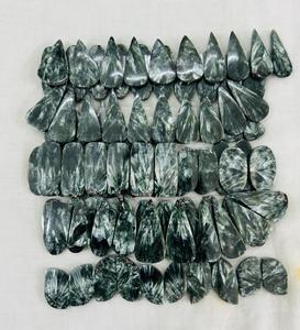 AAA + Qualité Naturel Séraphinite Paire Cabochon Taille Personnalisée Fabrication de Bijoux Pierre Précieuse En Gros Lot Poids Différentes Formes - Product Image 2