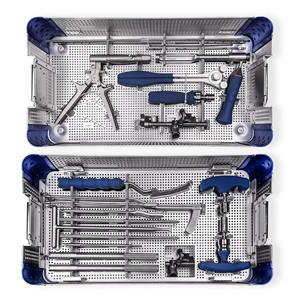 Juego de Instrumentos de Cirugía de Fijación de Columna Vertebral Mínimamente Invasiva con Tornillo Pedicular de Brazo Largo de Acero Inoxidable para Ortopedia - Product Image 1