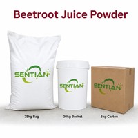 Poudre de jus de betterave, extrait naturel de betterave rouge, qualité alimentaire, extrait végétal pour boissons, pâtisserie et colorant alimentaire