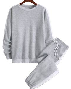 Conjunto de chándales para correr deportivos de contraste informales para hombre, Sudadera con capucha de 2 piezas, pantalones de chándal de lana de invierno de talla grande, chándal informal de invierno - Product Image 6