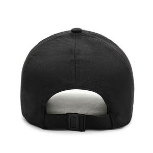 หมวกเบสบอลแห้งเร็วสไตล์ฮิปฮอปหมวกผ้าใบใส่สบายสำหรับกีฬากลางแจ้งและชุดลำลองสีทึบปรับได้ - Product Image 6