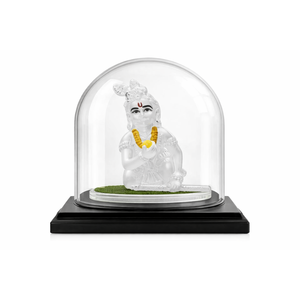 กฤษณะและรูปน่องเงินสำหรับตกแต่งบ้านวัด - Product Image 2