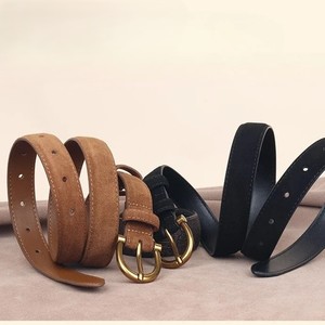 Cinturón de cuero genuino de calidad superior para hombre Hebilla ajustable elegante y duradera Perfecta para ropa informal y formal - Product Image 2