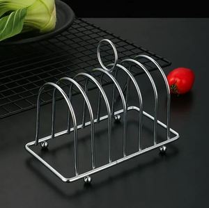 Porte-pain en métal avec poignée et pieds servant pour les morceaux de pain accessoires de cuisine rangement et organisation à domicile porte-pain - Product Image 5
