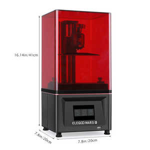 Imprimante 3D à résine ELEGOO Mars Pro, haute précision, technologie de moulage SLA pour la construction, le laboratoire, la bijouterie, l'usage domestique, l'impression d'étiquettes - Product Image 1