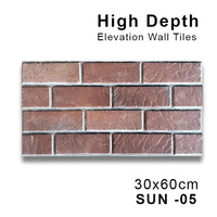 Carreaux de revêtement mural antibactériens en porcelaine mate 300x600mm, aspect pierre naturelle, haute profondeur, modernes, pour piscine extérieure