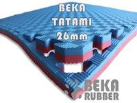 Tapis de sol emboîtable Beka Tatami en mousse EVA haute densité 26 mm, double couleur, ignifuge, réversible, facile à nettoyer, haute résistance