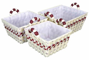 Plateau de service en feuille de palmier tissé à la main à prix économique paniers tissés à poignée confortable pour chambre salon salle de bain - Product Image 3