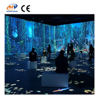 Système de projection pour le mur du musée Projecteur interactif Projection immersive de cartographie Salle d'expérience en art numérique