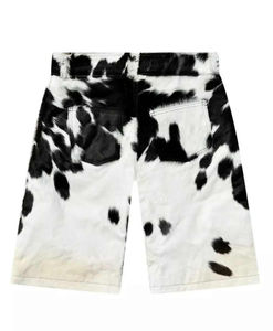 Pantalones cortos de pelo de vaca con diseño fresco para hombre, personalizados con bolsillos laterales, pantalones cortos de pelo de piel de vaca, precio barato a la venta - Product Image 6
