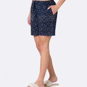 Pantalones Cortos de Salón para Mujer con Estampado Gráfico Personalizado, Suaves, 100% Algodón, Ropa de Dormir Informal de Verano, OEM, ODM, Marca Privada - Product Image 5