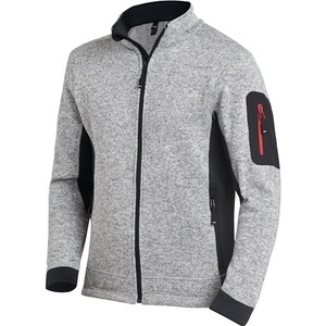 Chaqueta de Forro Polar Tejida CHRISTOPH en Gris/Negro, Sudaderas y Chaquetas Promocionales FHB - Product Image 1