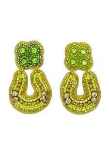 Pendientes de cuentas de varias formas hechos a mano, joyería de moda de calidad premium para exportación, accesorio moderno y de tendencia para niñas. - Product Image 2