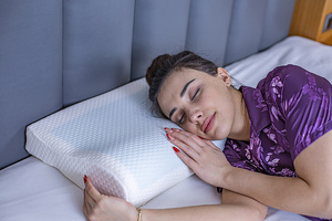 Visco-Almohada Ortopédica de Espuma Viscoelástica PARA EL Cuello, Cama Refrigerante de Gel de 57x37x11/7cm, Alivio del Sudor, Diseño Corporal para un Sueño Óptimo - Product Image 4