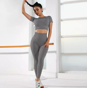 Traje de yoga ecológico Traje deportivo Traje de yoga deportivo de manga larga para fitness - Product Image 2