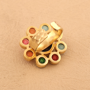 แหวนหมั้นอัญมณีหลากสีแบบกำหนดเองแหวนแต่งงานเครื่องประดับแฟชั่นแหวนปรับได้สำหรับสุภาพสตรี - Product Image 5