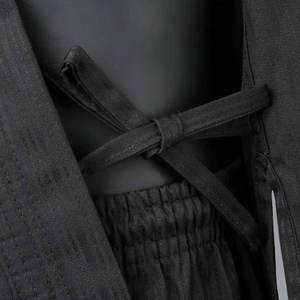 Uniformes de Taekwondo transpirables de Color negro en blanco liso Precio barato Nuevo diseño Uniforme de Taekwondo para artes marciales - Product Image 6