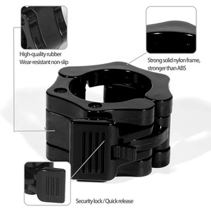 Vente en gros <span class=keywords><strong>collier</strong></span> d'haltères en <span class=keywords><strong>plastique</strong></span> antidérapant coloré serrure d'haltérophilie de sécurité pince d'haltères colliers d'haltérophilie - Product Image 3