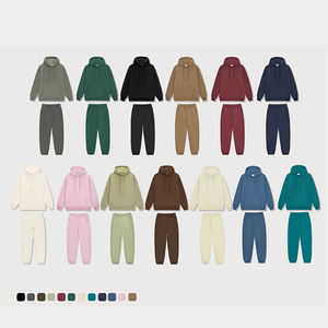 Conjunto de pantalones de chándal y Sudadera con capucha Jersey personalizado Conjunto de sudadera con capucha de algodón y poliéster Chándal para hombres Conjuntos de sudaderas con capucha Unisex - Product Image 2