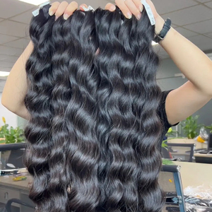 ขายส่งผมเวียดนามเวฟธรรมชาติ 100% หนังกําพร้าผมมนุษย์ชิดการต่อผม - Product Image 1