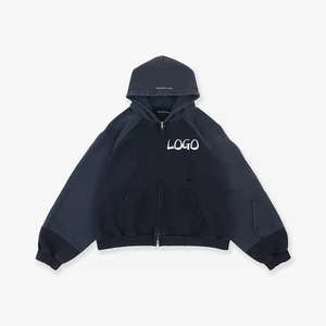 เสื้อฮู้ดผู้ชายทรงปกติพิมพ์ลายหน้าจอแฟชั่นลำลองสีพื้นเสื้อผ้าแนวสตรีทแวร์ผ้าฝ้าย100% สำหรับฤดูใบไม้ร่วงออกแบบโลโก้ได้ตามต้องการ - Product Image 1