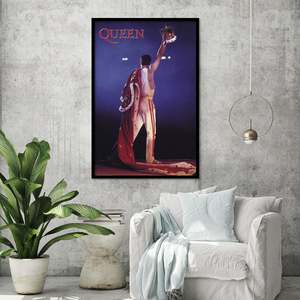 Queen's Crown <b>Poster</b> Modern Design Style Canvas Material Black <b>Frame</b> Wall Decor - Product Image 1
