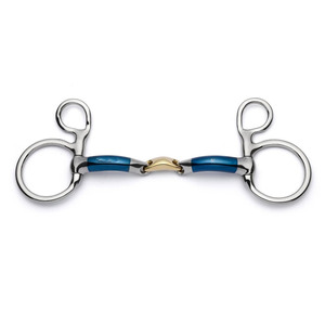 2025 High Quality Blue Alloy <b>Sweet</b> Iron Bits Baucher Lozenge <b>Sweet</b> Iron Snaffle Bit - Product Image 1