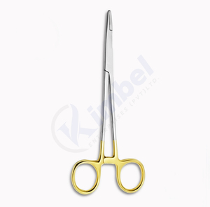 Soporte de aguja Olsen Hegar de acero inoxidable alemán con base de juego de instrumentos quirúrgicos manuales de Punta TC - Product Image 1