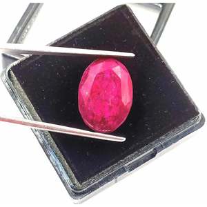 Rubí Rojo de Calidad AAA+ de 19.10 Ct, Gema Suelta con Corte Ovalado, Certificada Naturalmente, 5DOB, Gem178 - Product Image 1