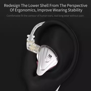 <span class=keywords><strong>KZ</strong></span> <span class=keywords><strong>zsx</strong></span> หูฟังแบบมีสาย5BA 1DD 12ไดรเวอร์พร้อมไมโครโฟนหูฟังแบบมีสายพร้อมหูฟังไมโครโฟนสำหรับสมาร์ทโฟนและอุปกรณ์เสียงสำหรับเล่นเกม - Product Image 5