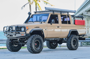 VENDO 1986 T-oy-ot-a Land Cruiser HJ75 Pickup Volante a la izquierda Serie 70, Conversión de cabina extendida, 4WD - Product Image 3