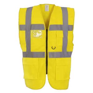 Chaleco de Seguridad Reflectante de Invierno de Alta Calidad, Ropa de Trabajo de Alta Visibilidad, Prenda Exterior Transpirable para Hombre - Product Image 5