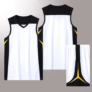 Maillots de basket-ball pour hommes adultes, fabriqués au Pakistan et aux États-Unis, pour les lycées et les universités, personnalisables, réversibles, à séchage rapide, respirants, antibactériens - Product Image 4