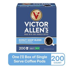 Victor Allen's Coffee Decaf Donut Shop Blend, Medium Roast, 200 Count, Single Serve Coffee Pods - Product Image 3
