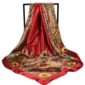 Servicio OEM Bufandas de satén de seda de alta calidad Venta caliente Bufandas de satén de seda Diseño personalizado Bufandas de satén de seda - Product Image 3