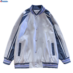 Veste universitaire pour homme tendance et très vendue, veste de baseball personnalisée, 100% polyester, broderie fine, col montant, grande taille - Product Image 6