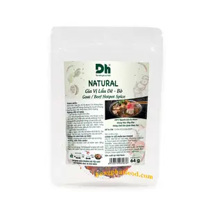 DHFOO-D Tự Nhiên Dê Bò Lẩu Gia Vị Hỗn Hợp Pet Gói 64G Việt Nam Thực Phẩm Truyền Thống Hữu Cơ Hỗn Hợp Thảo Mộc & Gia Vị Ngon