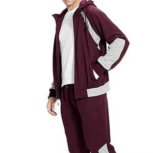 Ensemble de survêtement pour homme en molleton écologique avec logo personnalisé, vente en gros, marque privée, vêtements de sport pour homme, fermeture à cordon, 2 pièces - Product Image 5