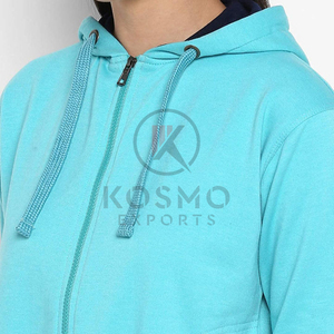 Long manteau d'hiver décontracté à capuche pour femmes personnalisées avec fermeture éclair de haute qualité dernière mode 3D tricoté motif hauts à capuche hauts courts - Product Image 6