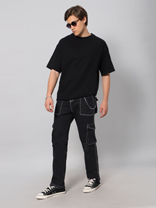 Camiseta de lujo de algodón pesado con hombros caídos para hombre Camiseta holgada de gran tamaño con logotipo personalizado Camiseta lisa en blanco - Product Image 4