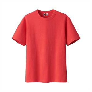 T-shirt ample décontracté pour hommes de la meilleure qualité de l'usine directe 200 grammes popeline tricotée motif solide sérigraphie de haute qualité - Product Image 5