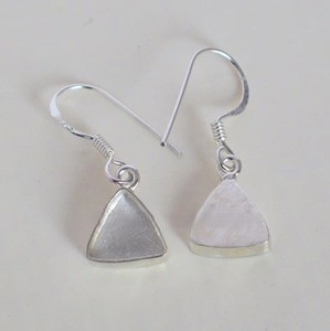 925 argent Triangle lunette tasse boucle d'oreille réglage Base vierge 4x4mm à 25x25mm pour résine travail bijoux à bricoler soi-même fabrication approvisionnement en gros - Product Image 4
