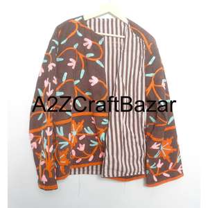 Chaqueta Étnica Bordada para Niñas y Mujeres, Lista para el Verano, Transpirable, Ecológica, Prenda Exterior Tradicional con Forro de Algodón - Product Image 6