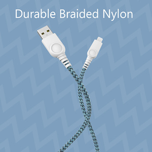 สายเคเบิลถักแบบไลท์นิ่งที่ได้รับการรับรอง MFI สำหรับ iPhone iPad สำหรับธนาคารพลังงาน iPod สำหรับรถยนต์มือถือ - Product Image 4