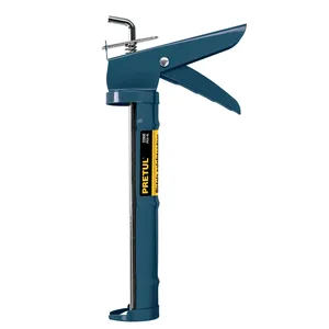 PRETUL 6 Unités Pistolet à calfeutrer lisse Source d'alimentation électrique manuelle Poignée en acier et aluminium avec baril en fer pour la construction de bricolage - Product Image 1