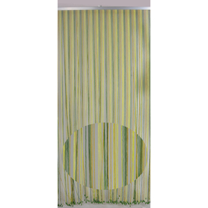 Rideau à cordon en polyester 125x240 cm, fabriqué en Italie - 3 couleurs - Product Image 1