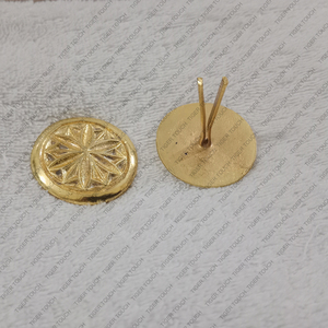 เหรียญชุดสายรัดวัวม้าและสุนัขทำจากทองเหลืองพร้อมสายรัดหนังรูปหัววัวสำหรับสัตว์เลี้ยง - Product Image 2