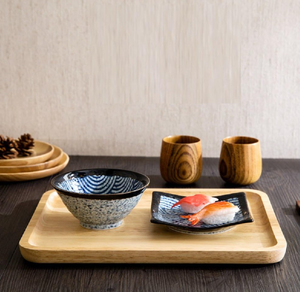 ถาดไม้แนวชนบทถาดทรงสี่เหลี่ยมผืนผ้าขนาดใหญ่ถาดใส่อาหารเครื่องดื่มชาร์ติเทอรีสำหรับอาหารเช้าบนเตียงทำด้วยมือจากไม้ธรรมชาติผลิตในเวียดนาม - Product Image 3